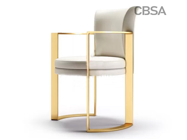 Will golden stainless steel furniture fade?