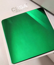 green mirror stainless steel sheet