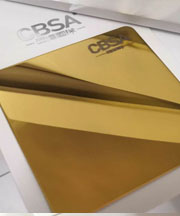 gold super mirror stainless steel sheet