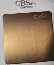 Rose gold hairline stainless steel sheet