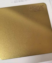 gold sandblast SS sheet