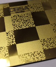 3D mirror etched SS sheet