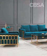 Luxury SS Sofa Set for hotel