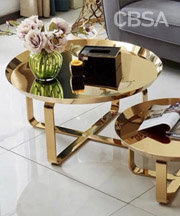 Gold Mirror SS Table for home