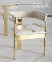 Luxury Gold SS Modern Chair