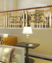 Stainless steel hotel railing