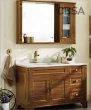 European wood SS bathroom Cabinet