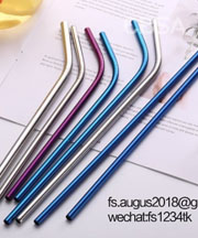 color stainless steel straw for dining