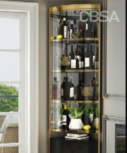 304 SS Mirror Wine Cabinet