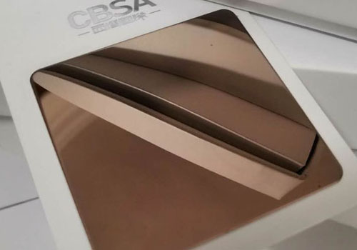304 rose gold pvd super mirror stainless steel decorative sheet