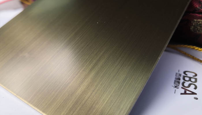 color stainless steel brushed sheet 