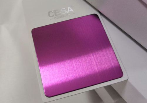 color pvd Purple hairline stainless steel decorative sheet