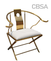 Luxury 304 SS lounge chair