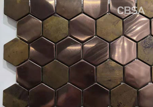 Color Stainless Steel Mosaic Wall Tile