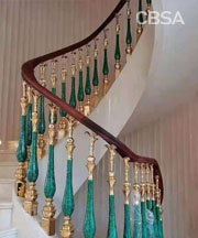 luxury SS villas stair railing