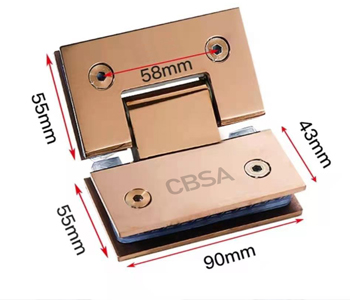 135 degree Color Glass clamp hinge fitting for Glass Shower