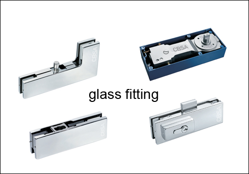 What are the accessories for frameless glass doors and how to install them?