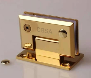 gold glass clamp hinges