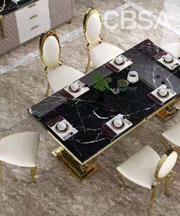 Luxury Gold SS Dining Set