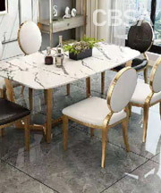 luxury SS Dining Set at villa