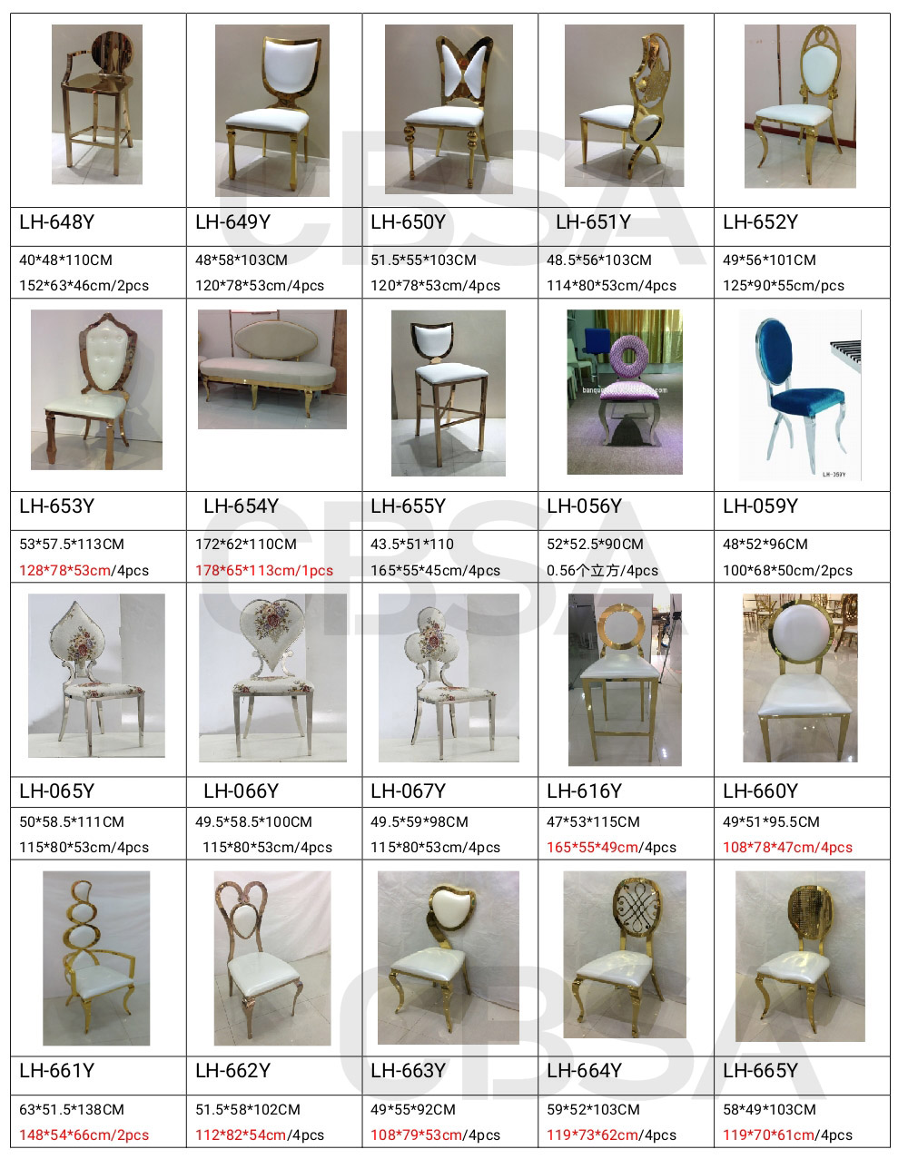 luxury SS dining chair