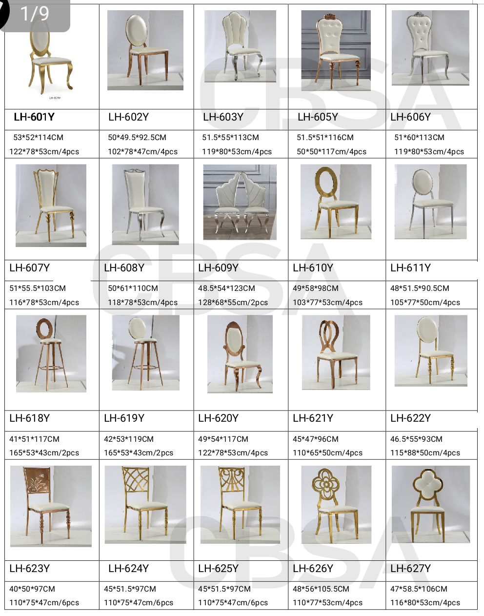 SS luxury dining chair