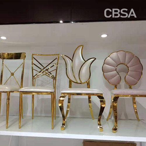 SS luxury dining chair for hotel