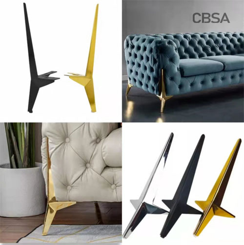 wholesale stainless steel furniture frame ,sofa feet