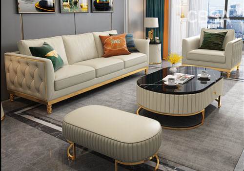 stainless steel luxury sofa