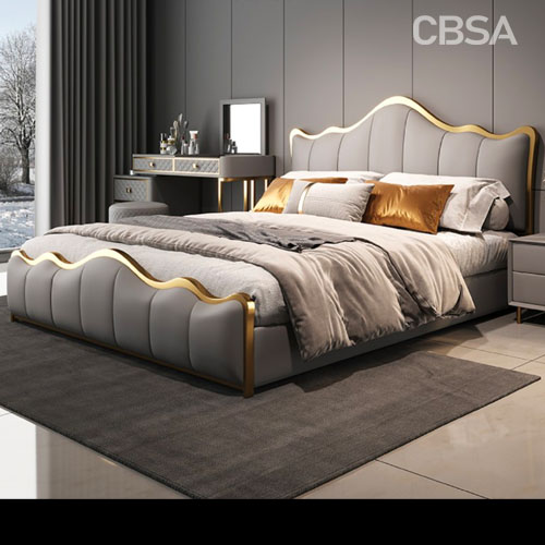 stainless steel luxury bed