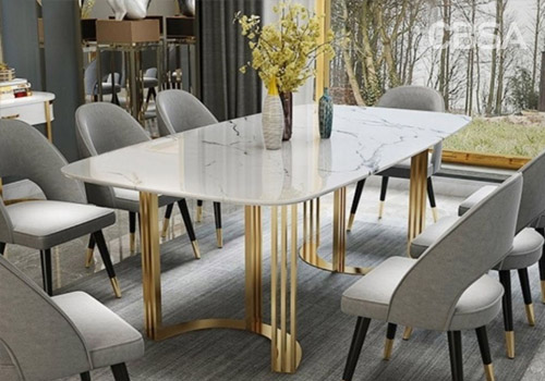 stainless steel dining table