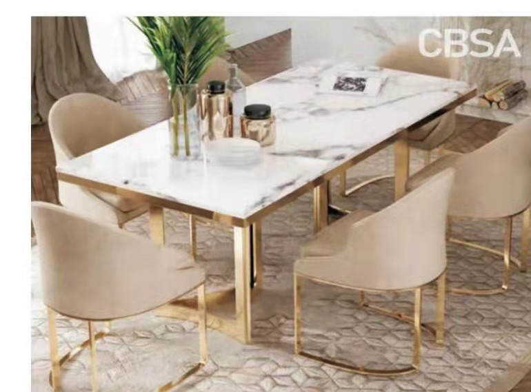 SS hotel dining table set