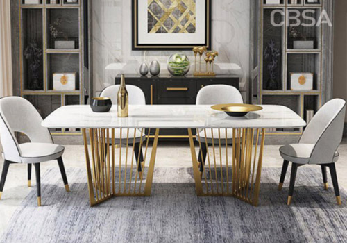 SS hotel dining table set