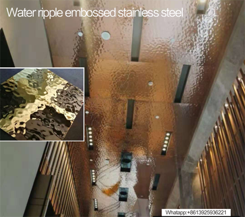 embossing SS indoor ceiling application embossing SS indoor ceiling application