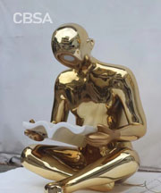 Gold SS Art sculpture