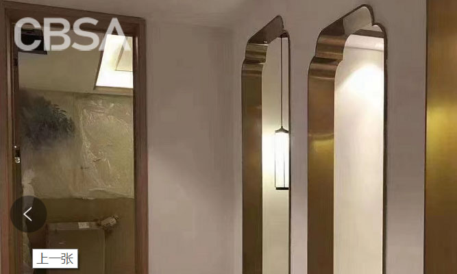 gold stainless steel door frame