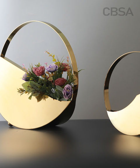 stainless steel decorative vase
