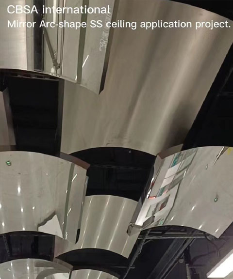 Stainless steel shaped design and installation. Stainless steel shaped design and installation.