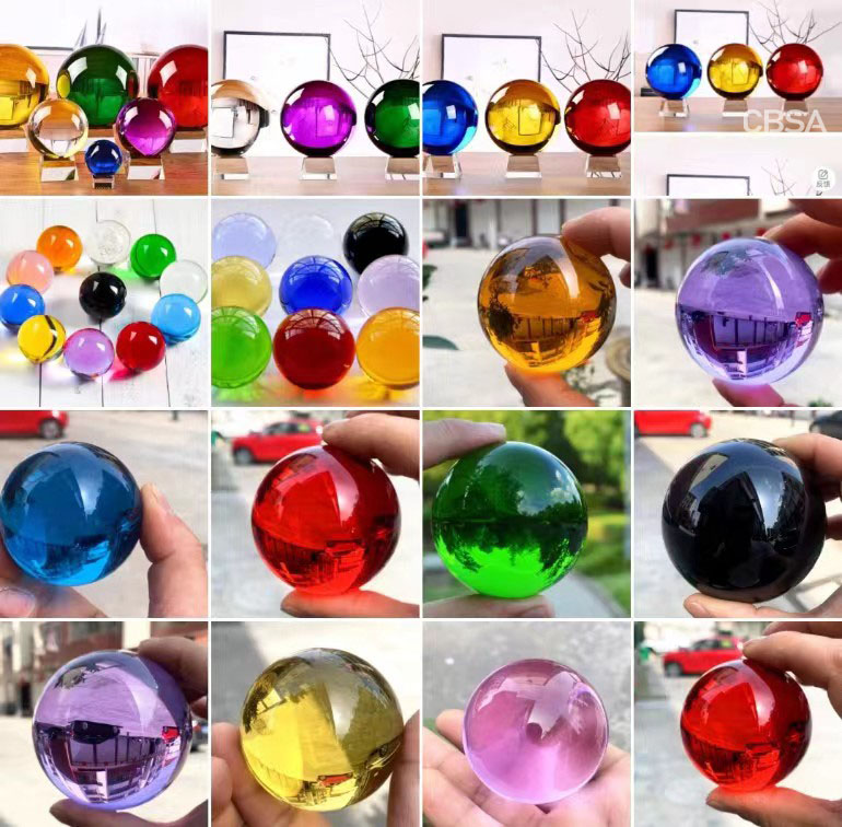 color glass art ball custom