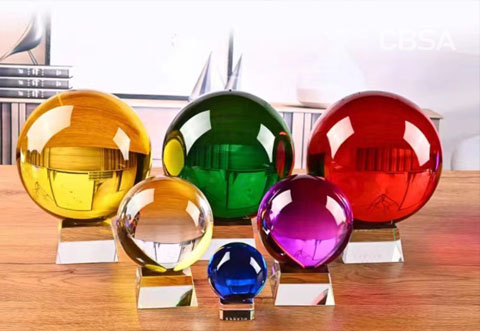 colored decorative glass ball