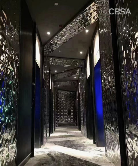 SS Water ripple indoor space application SS Water ripple indoor space application
