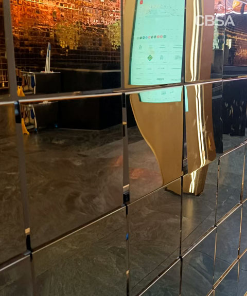 12K rose gold mirror interior application 12K rose gold mirror interior application