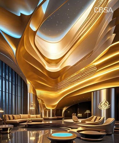 Glittering and Overflowing Shadows - Deconstruction of the Golden Stainless Steel Decoration Art in