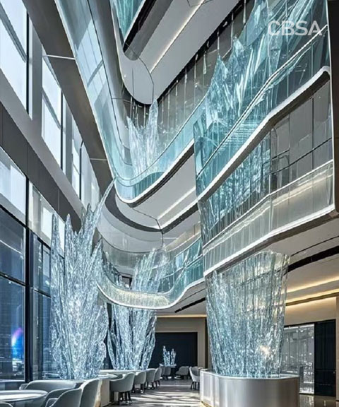 glass art application hotel space glass art application hotel space