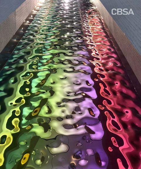 Application of Stainless Steel Seven-Color Hotel Ceiling